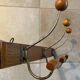Porte manteau mural Art Déco en bois et métal époque début XXe