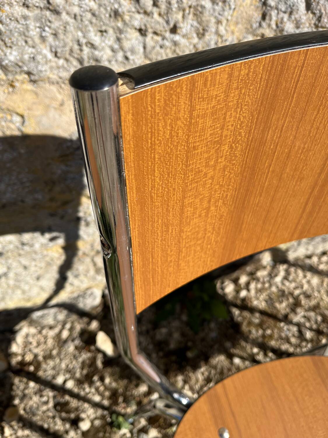 Lot de 4 chaises Formica pieds compas