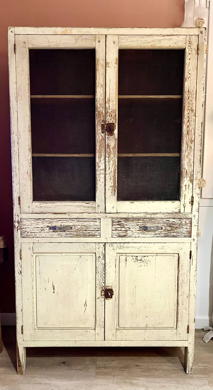 Buffet, dresser, pantry in patinated wood