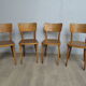Ensemble de 4 chaises de bistrots thonet