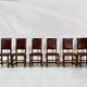 Vintage Handmade French Chairs in Leather & Oak, 1970s.