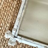Large bamboo-style wooden mirror
