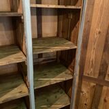 Vintage Parisian wardrobe patinated grey