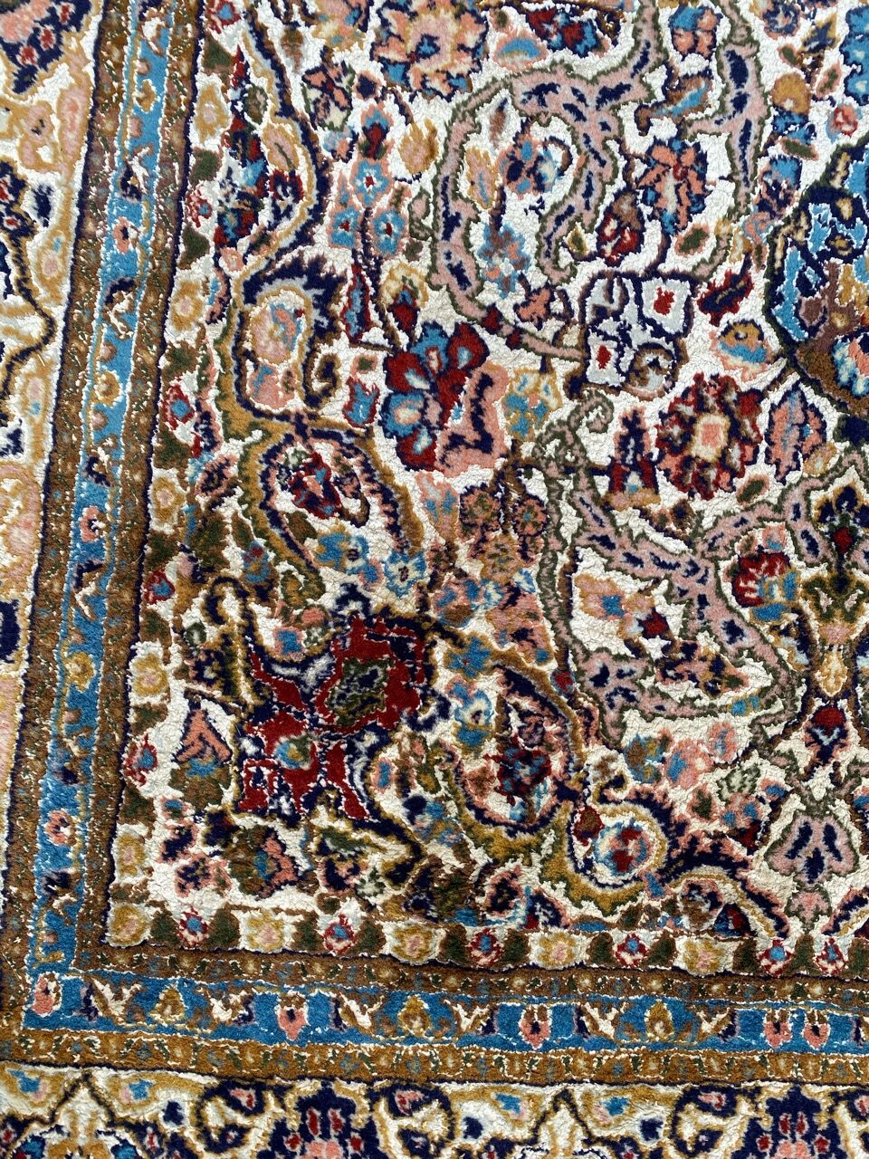 Carpet India Punjab wool and silk 120x190 cm