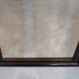 Miroir belge Art Déco en bois avec verre vieilli, vers 1930