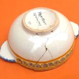 2 old ear bowls Faience from Quimper Henriot Quimper