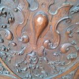 2 carved walnut woodwork panels early 20th century