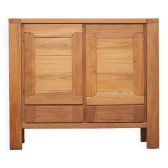 Buffet bois massif de la maison Regain, meuble de rangement bois 2 portes 2 tiroirs, meuble de salon