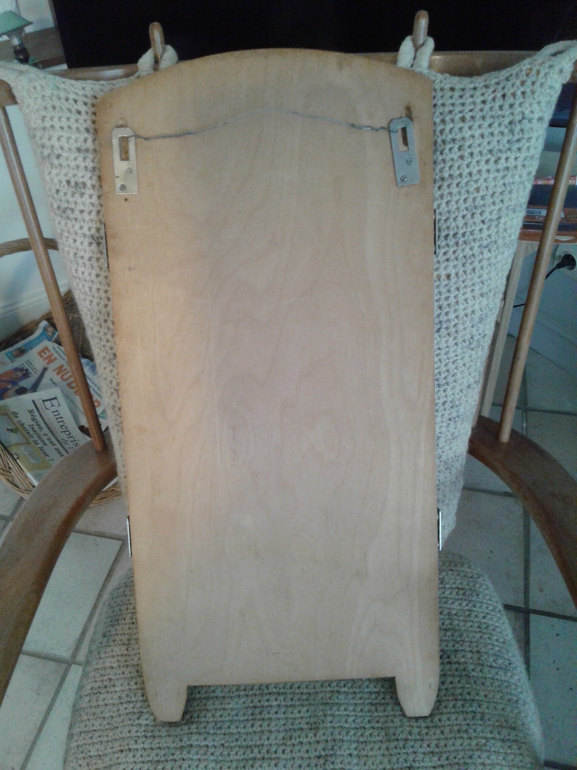 Mirror triptych with tablet 60x65cm