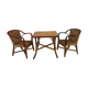 Ensemble table et fauteuils salon en rotin enfants