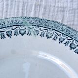 Set de 6 assiettes plates Terre de fer modèle service Congo