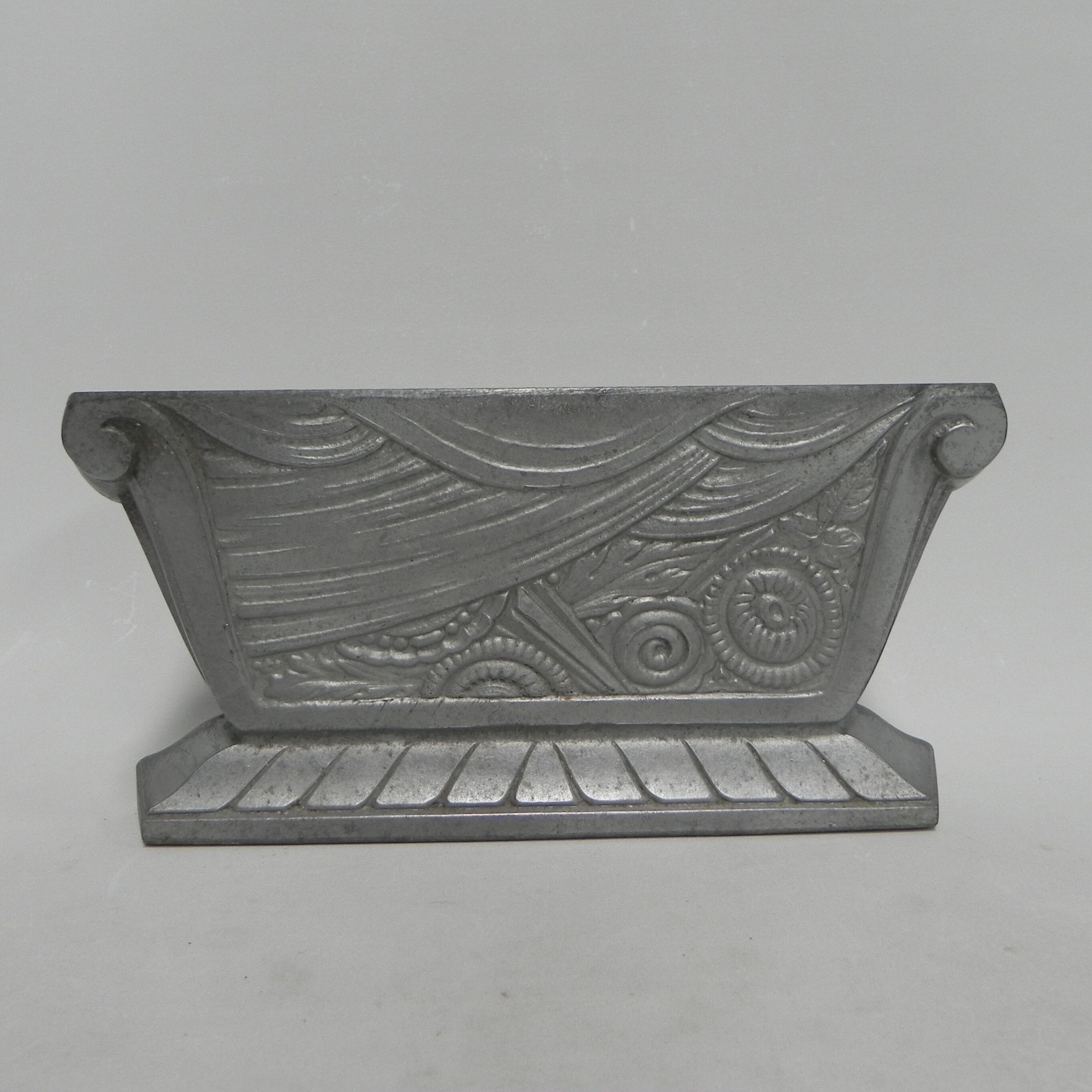 Aluminum art deco vase