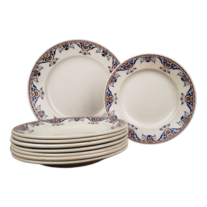 8 assiettes plates 1 - orchies