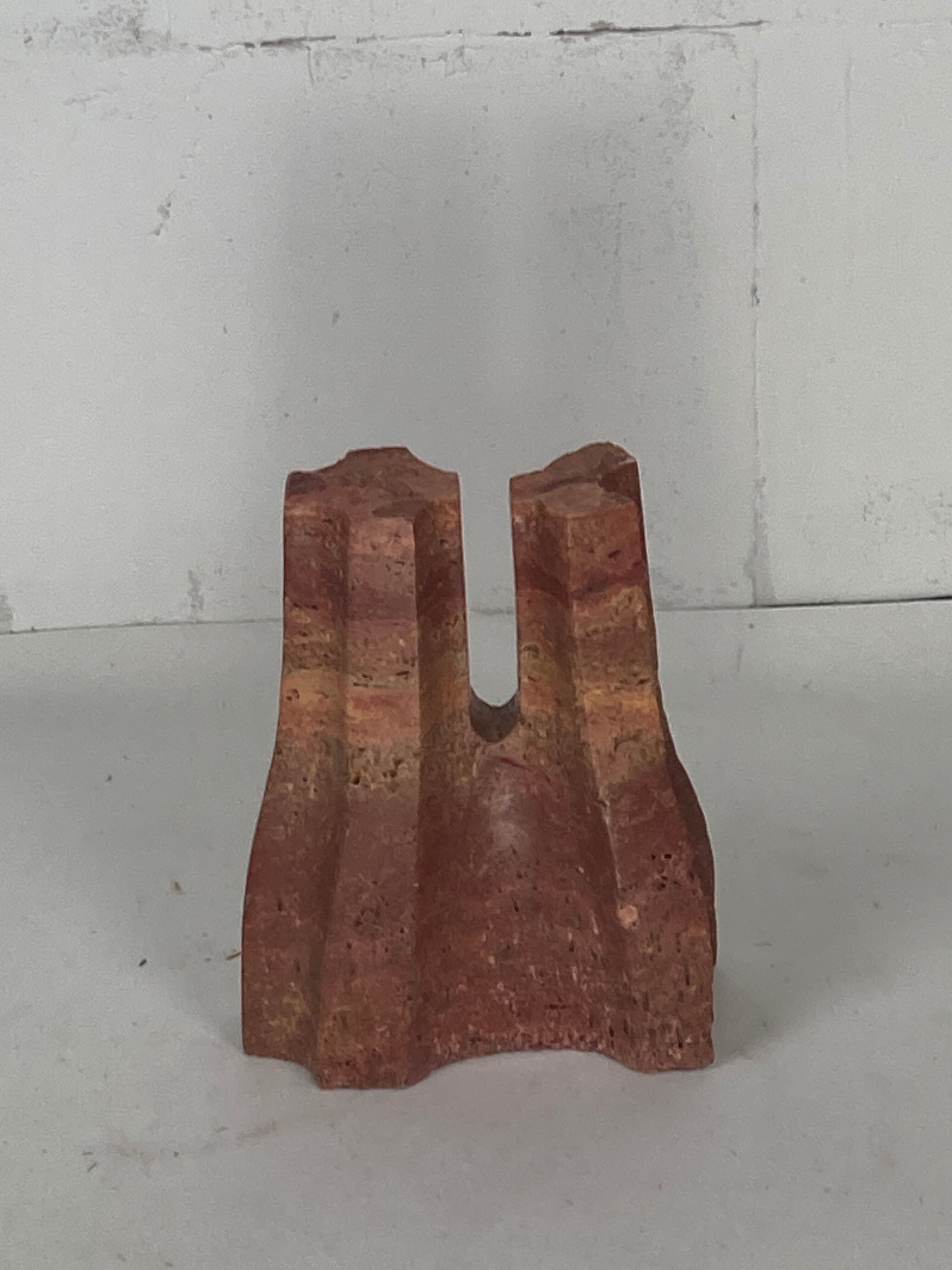 Brutalist wabi sabi natural stone sculpture, Dutch ca 1960s