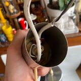 Hanging in chiseled glass and chrome metal