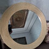 Miroir bohème macramé tisse 100% fait main