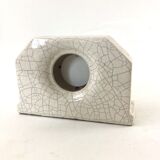 Clock Art deco in cracked earthenware