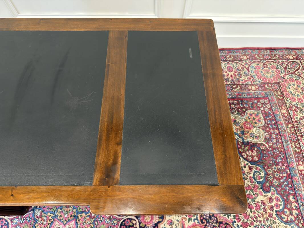 Classic English Desk with Black Inlay
