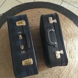 Vintage checkered suitcase