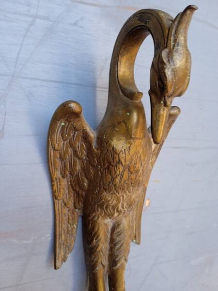 Bronze wall lamp Heron ep art deco 1930/40