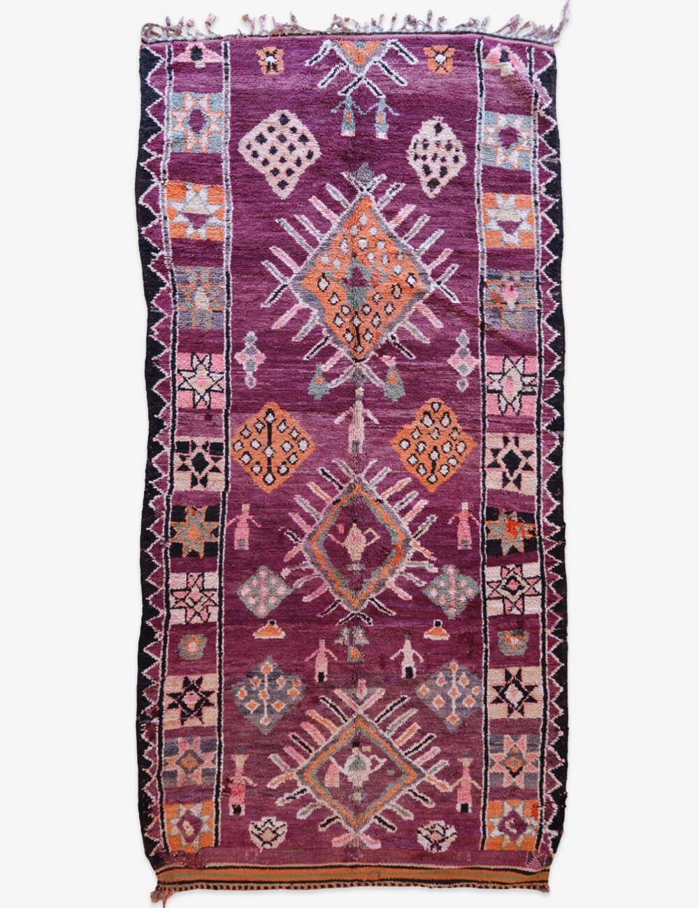 Vintage Moroccan Rug - 404 x 190 cm