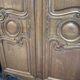 Pair of high-quality solid oak Norman wardrobes, "Cauchoise" model from the 1960s-1970s.