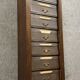 Large Napoleon III period oak cardboard box
