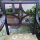 Paire de fauteuils en bois peint, XIXe s