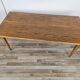 Table basse rectangulaire en hêtre et chêne des années 70