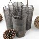Basket holder 4 bottles in metal wire