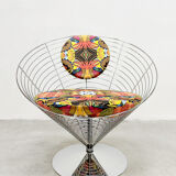 Vintage wire cone easy chair Fritz Hansen Verner Panton