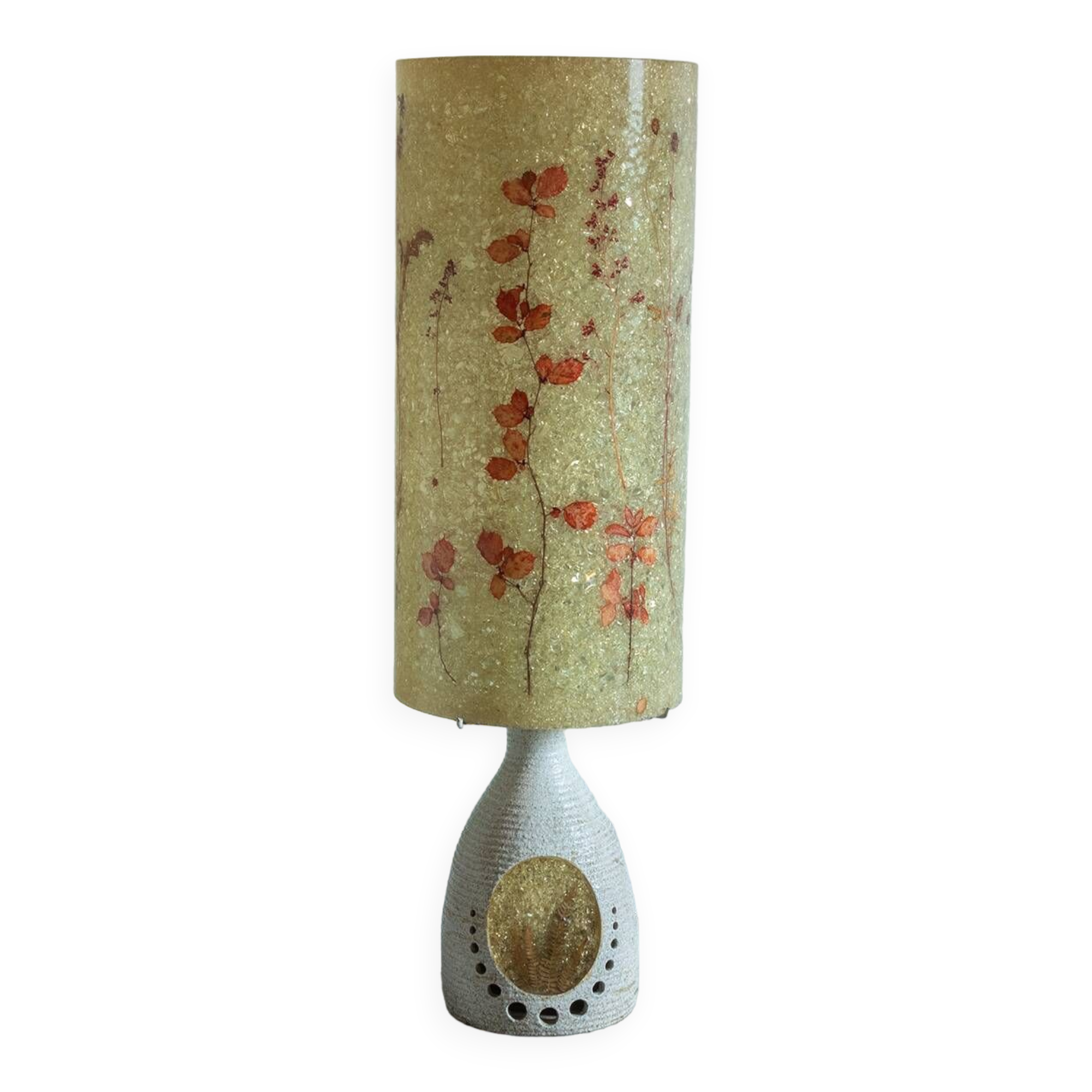 Accolay potter floor lamp in ceramic and resin circa 1960