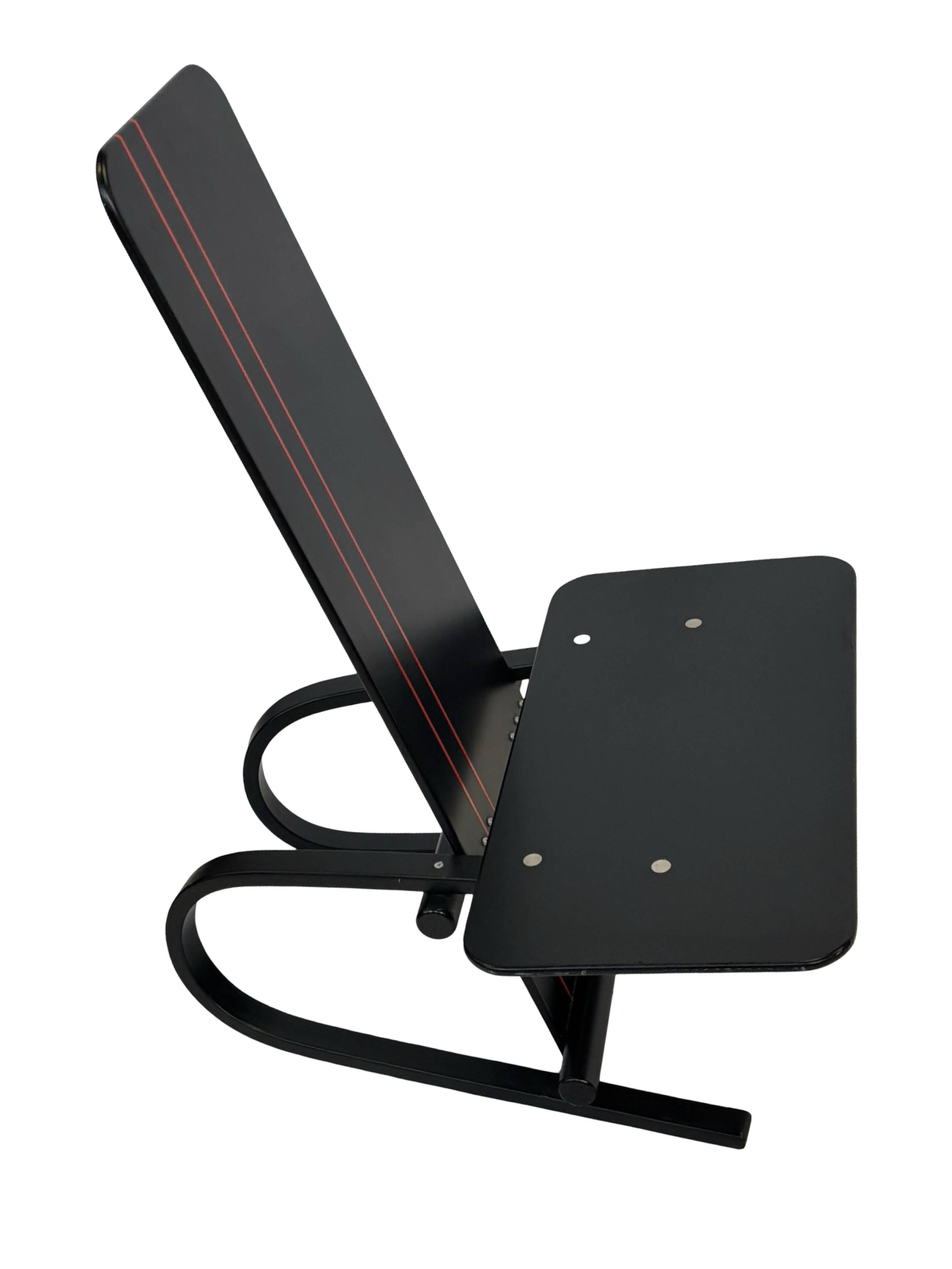 Vintage Danish postmodern Andreas Hansen plywood armchair