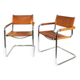 Paire de chaises Bauhaus S34, conçues par Mart Stam, Bulthaup, Allemagne, années 1980