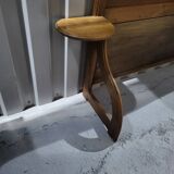 Authentic old vintage solid oak headboard in very good condition