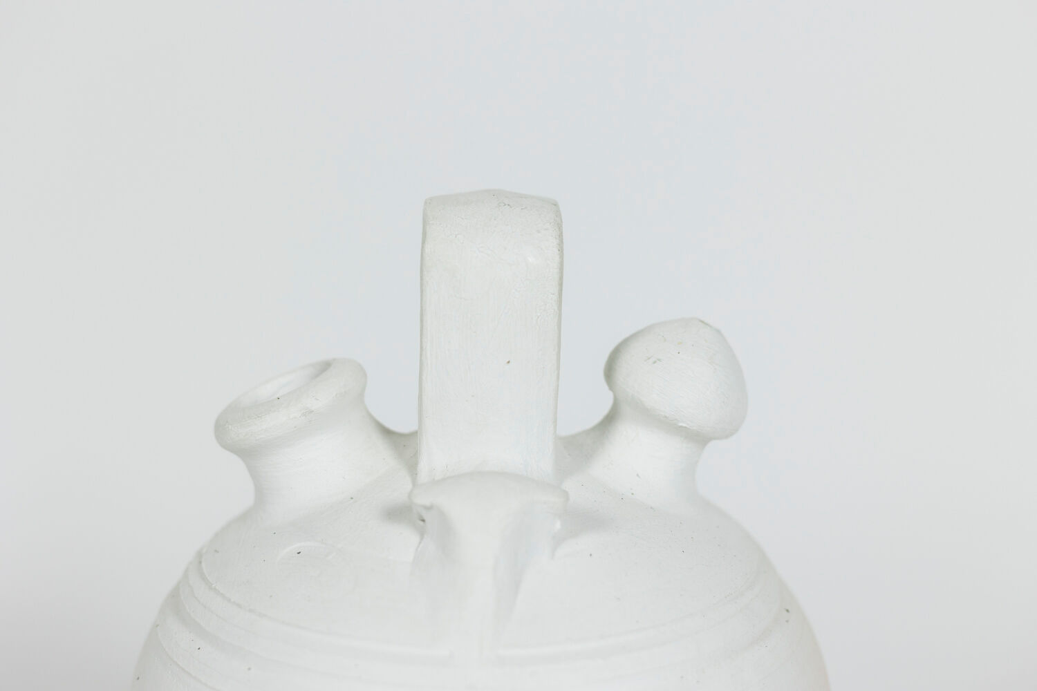 Painted terracotta vase, contemporary work