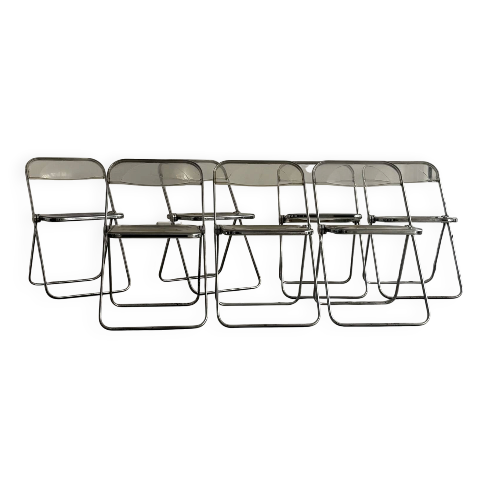 Chaises  «  Plia » par Giancarlo Piretti pour Castelli