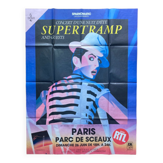 Affiche concert originale « Supertramp »