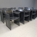 Vintage dining chairs by made in italy, 1970s - set of 8