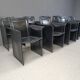 Chaises de salle à manger vintage fabriquées en Italie, années 1970 - lot de 8