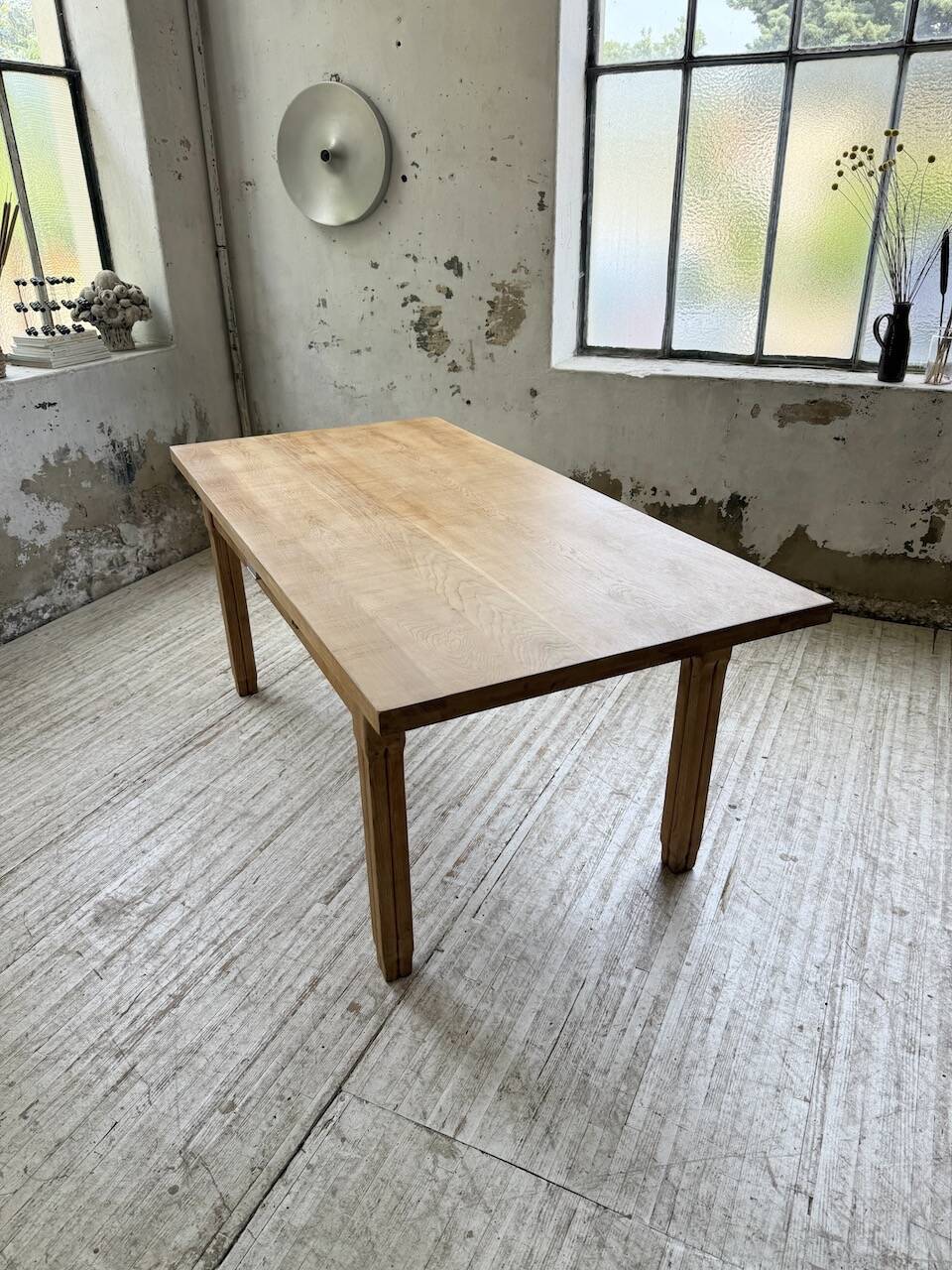 Ancienne table de ferme en chêne