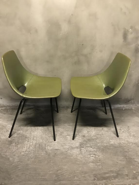 Pierre Guariche "Tonneau" chair, Steiner edition