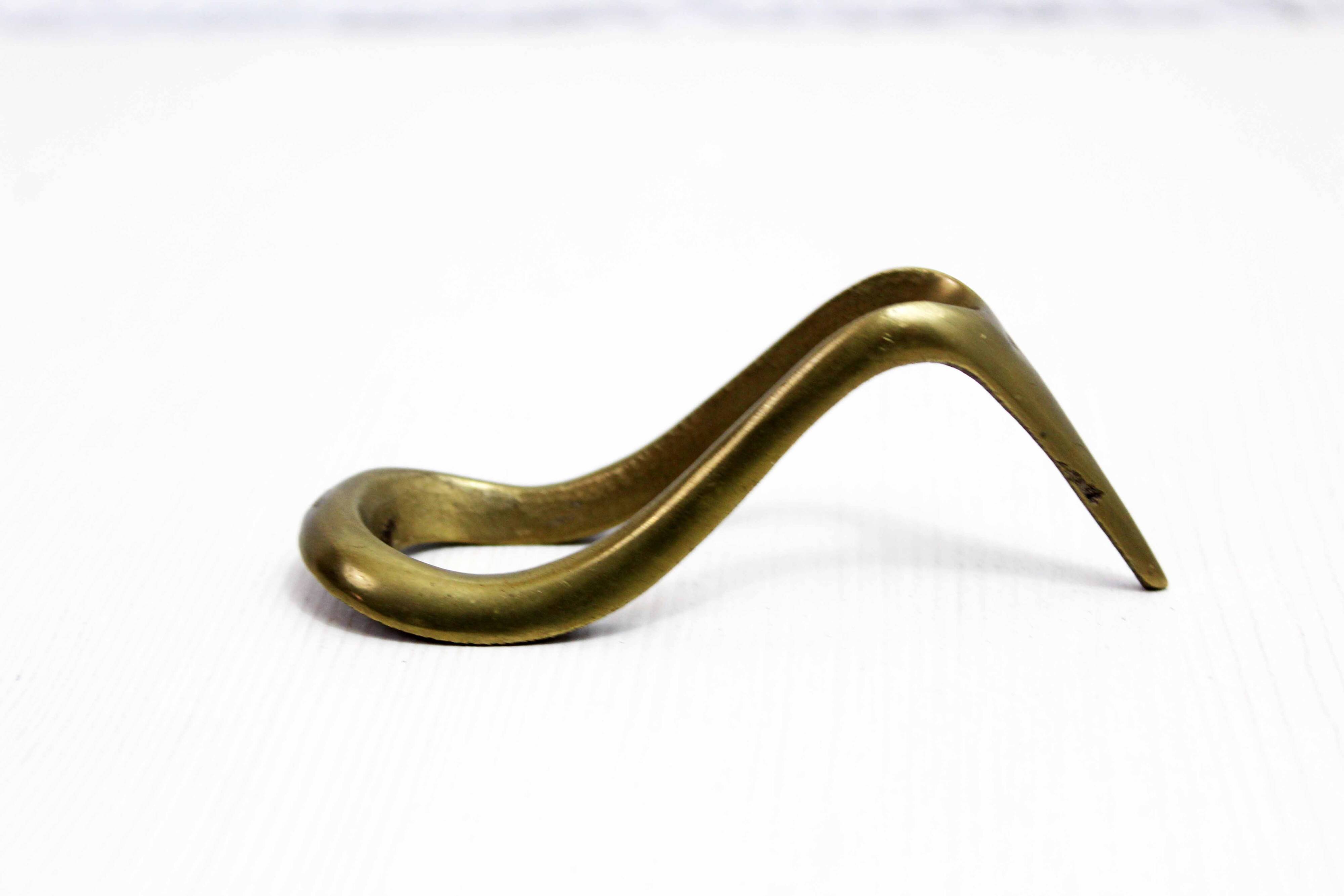 Vintage brass pipe holder