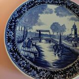 Plat en faïence Delft Boch Fr
