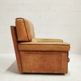 Pair of leather armchairs, 1970