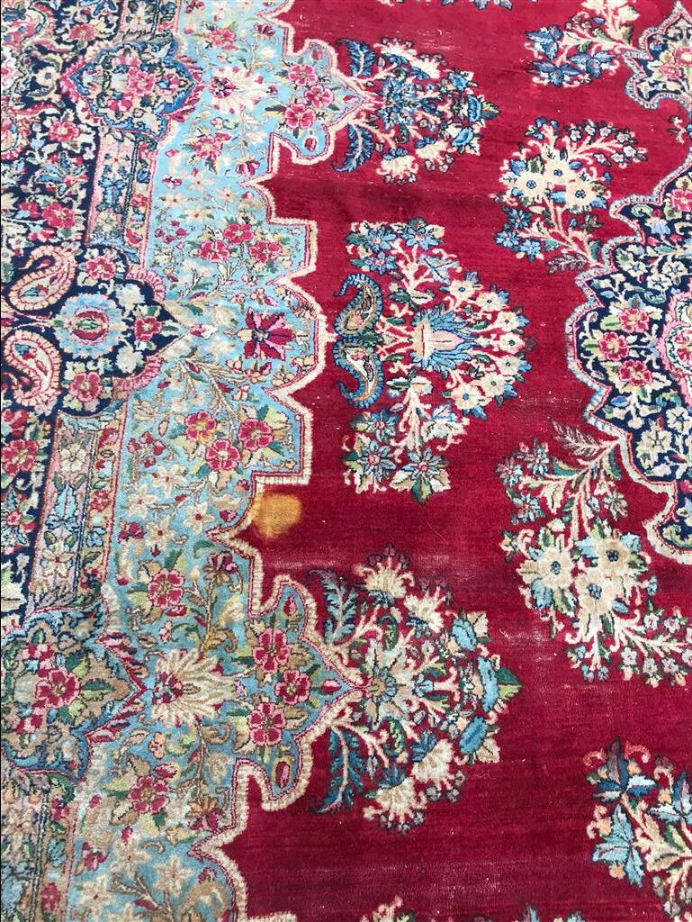 Persian Kerman rug handmade 273 x 353 cm