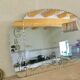 Miroir ancien art deco 63x39cm