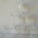 6 champagne glasses on set