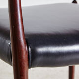 Model 78 rosewood dining chairs by niels o. møller for j.l. møllers, set of 6