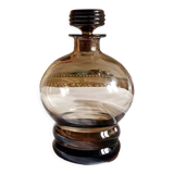 Carafe bottle smoked amber glass